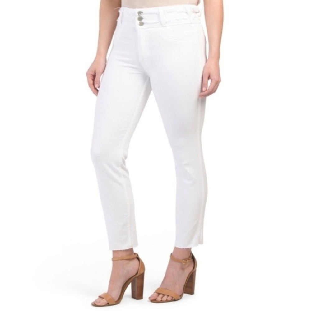 Vintage Hudson Holly Crop Skinny Raw Hem High Rise Ankle Jeans 32